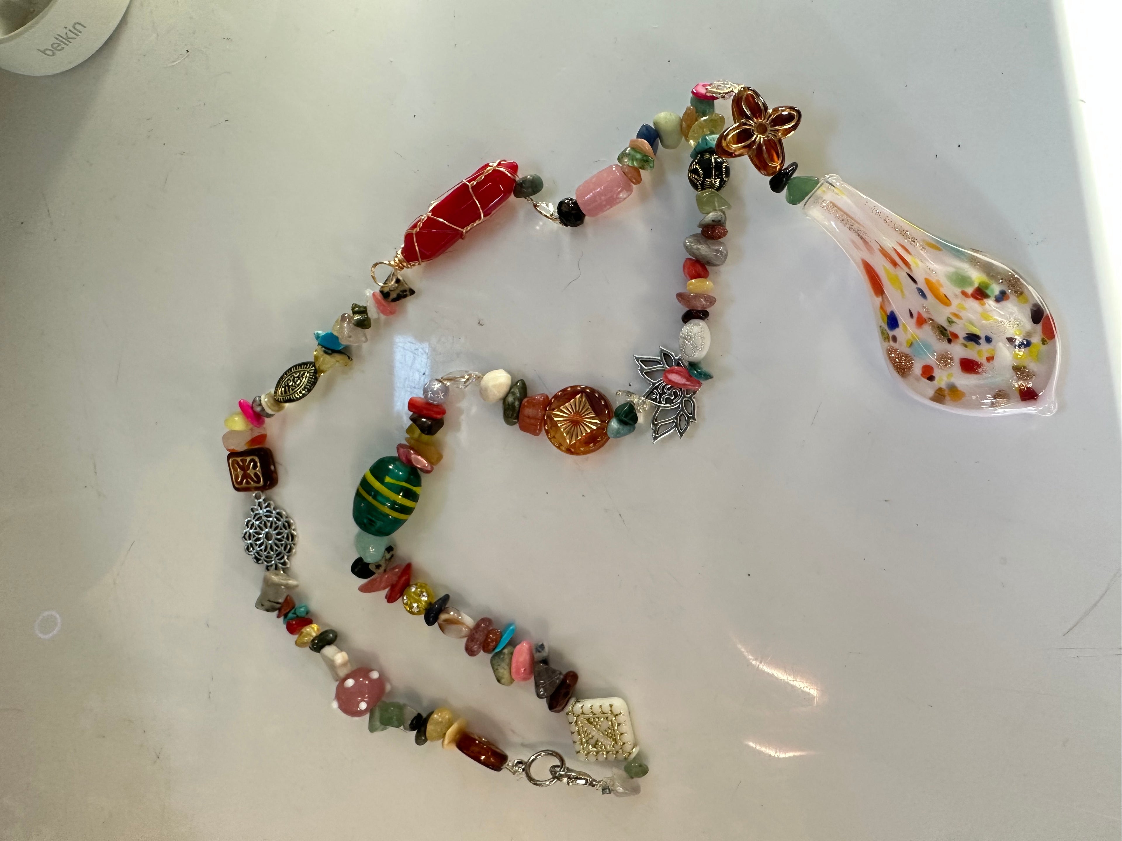 Glass Pendant Necklace